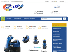 Tablet Screenshot of netup-materiel-nettoyage.com